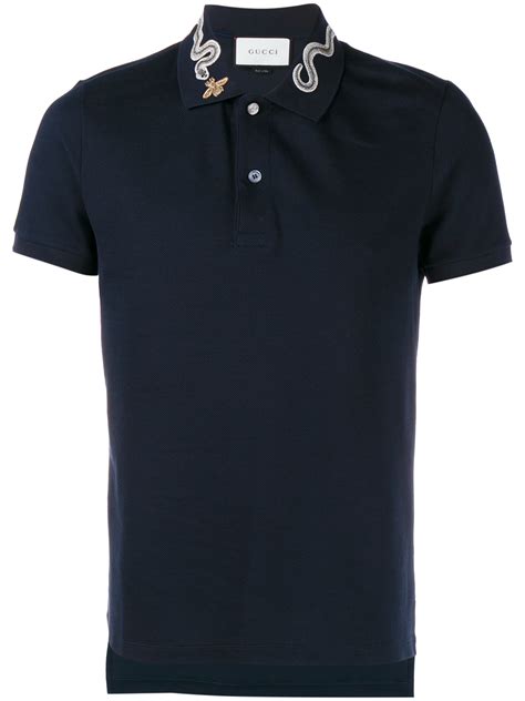 mens gucci shirt with the bee sanke|gucci polo shirts for men.